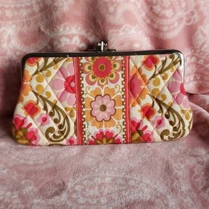 Vera Bradley kiss lock wallet